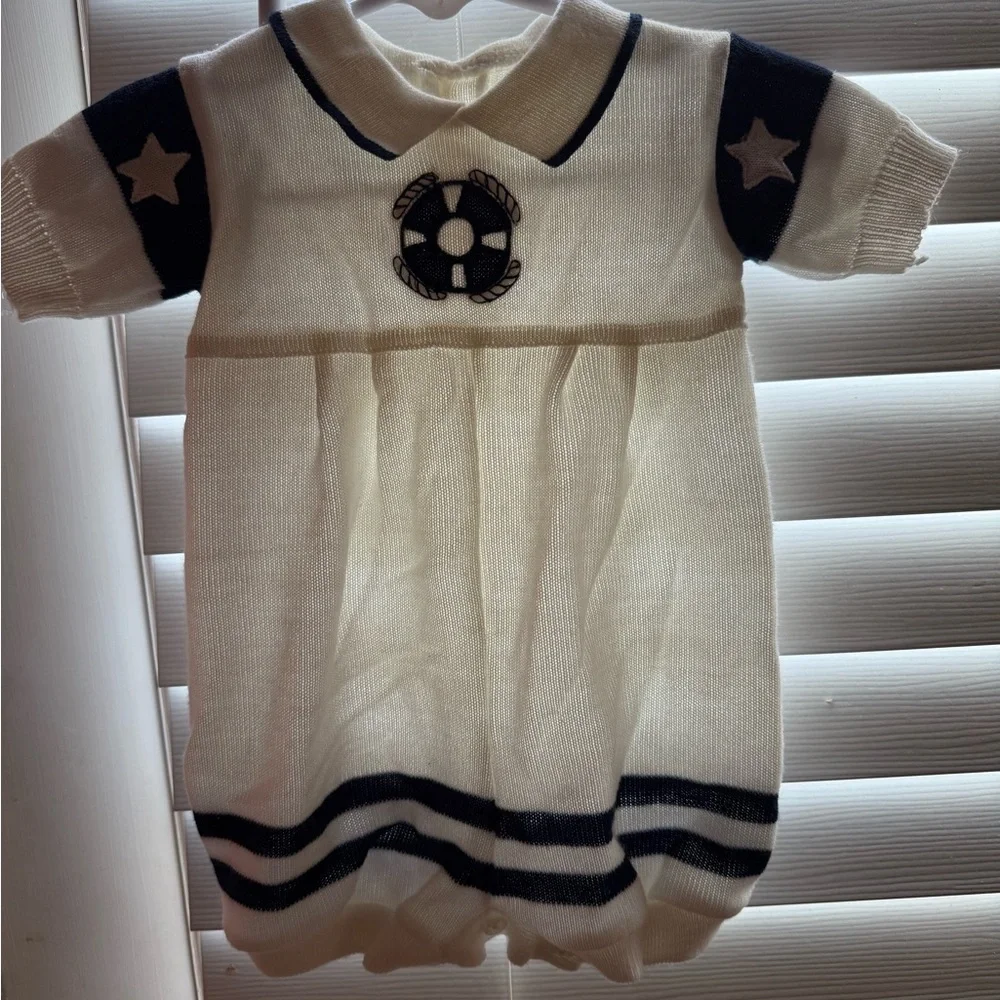 Nautical Sweater Romper